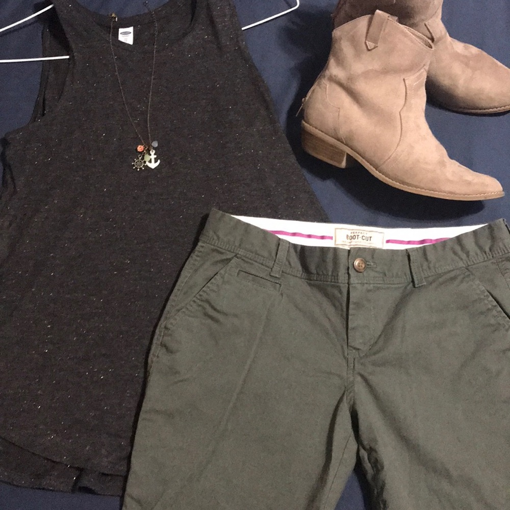 Old Navy Perfect Boot-Cut khakis